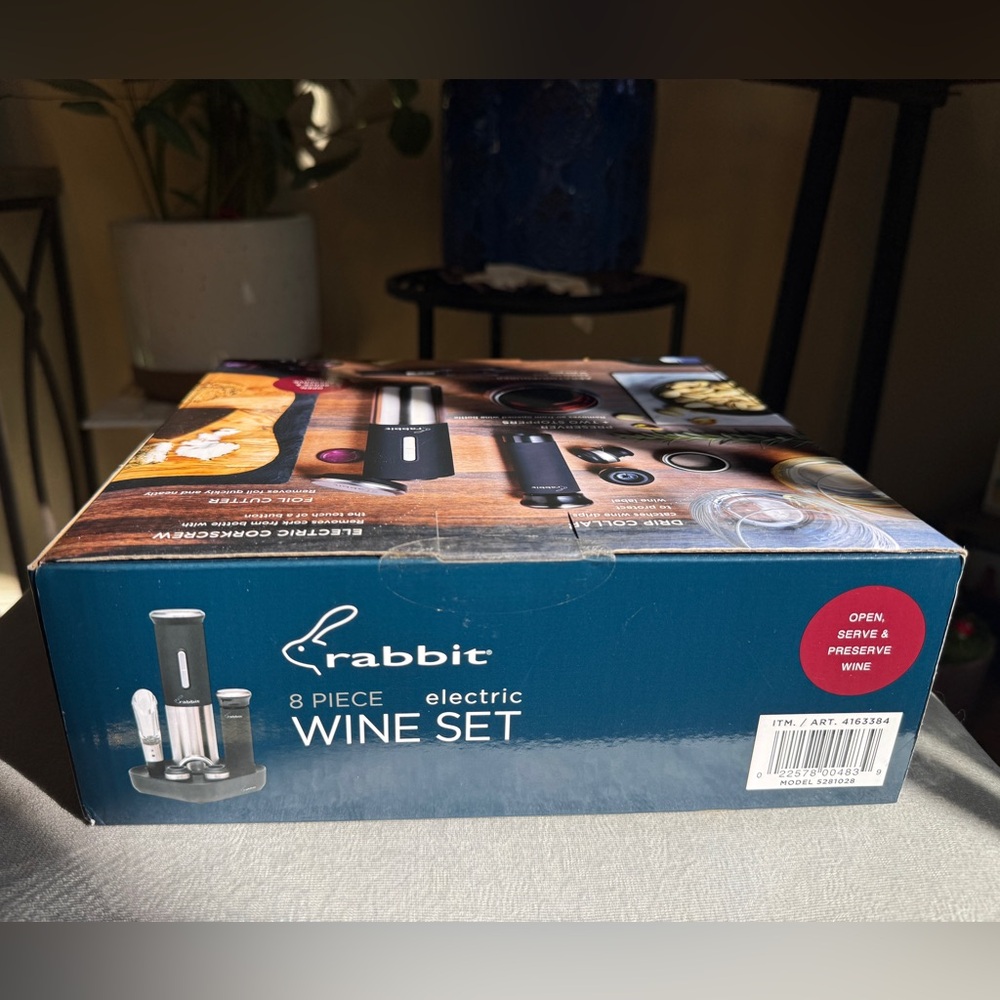 Electric Wine Set - Rabbit - Black (8 Pieces) - Picture 6 of 13